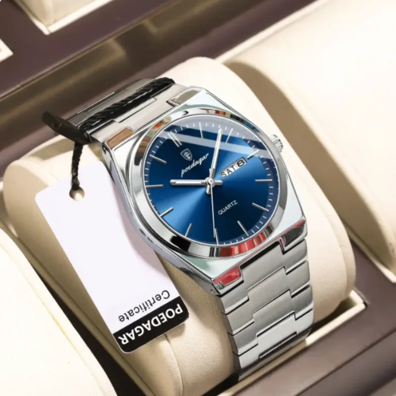 POEDAGAR Sport Watch — Silver Blue — the product compared on this page