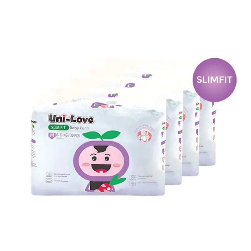 UniLove Slim Fit Baby Pants — Medium, 4 Packs — the product compared on this page