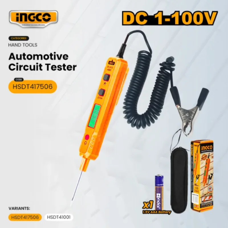 Ingco 1-100V Digital Circuit Tester — the product compared on this page